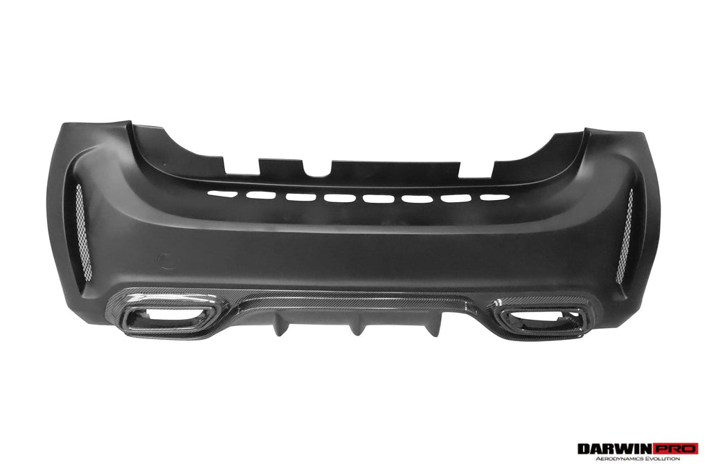2016-2020 Smart Fortwo 453 BKSS Style Partial Carbon Fiber Rear Bumper