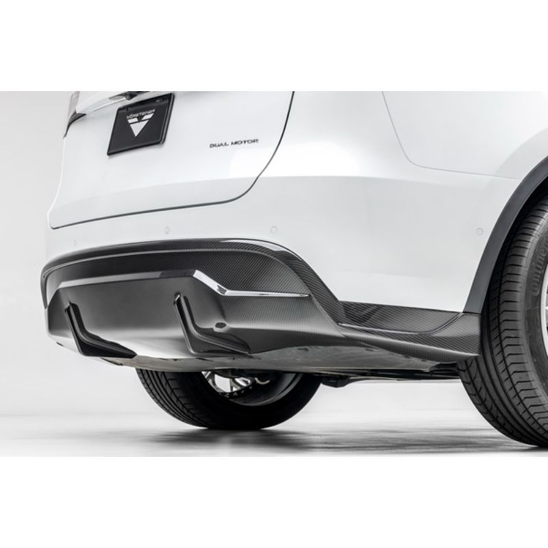 Vorsteiner Aero Rear Diffuser Carbon Fiber PP 2x2 Glossy Tesla Model Y 2020+