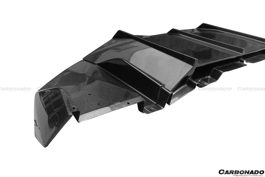 2011-2016 Lamborghini Aventador LP700 DM Style Carbon Fiber Rear Lip - Carbonado Aero