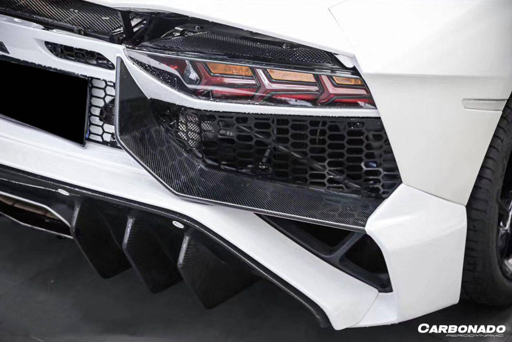 2011-2016 Lamborghini Aventador LP700 Coupe & Roadster SV Style Rear Bumper - Carbonado