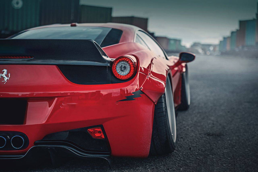2010-2015 Ferrari 458 Coupe & Spider DE Style Rear Diffuser - Carbonado