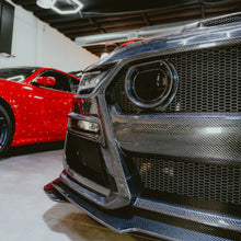 Load image into Gallery viewer, PRE-ORDER 2018-2023 Ford Mustang GT500/Mach1 Combo Double Sided Full Carbon Fiber Track Package Front Bumper Conversion