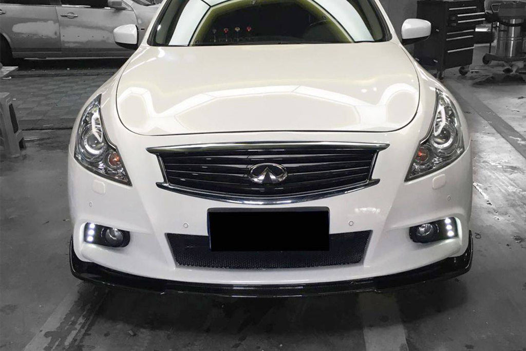 2010-2013 Infiniti G25/G37 Sedan EU Style Carbon Fiber Front Lip - Carbonado