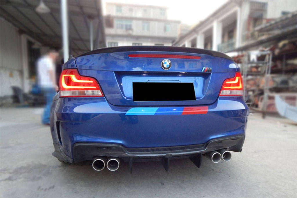 2008-2013 BMW E82 E88 1 Series 1M Style Rear Bumper - Carbonado