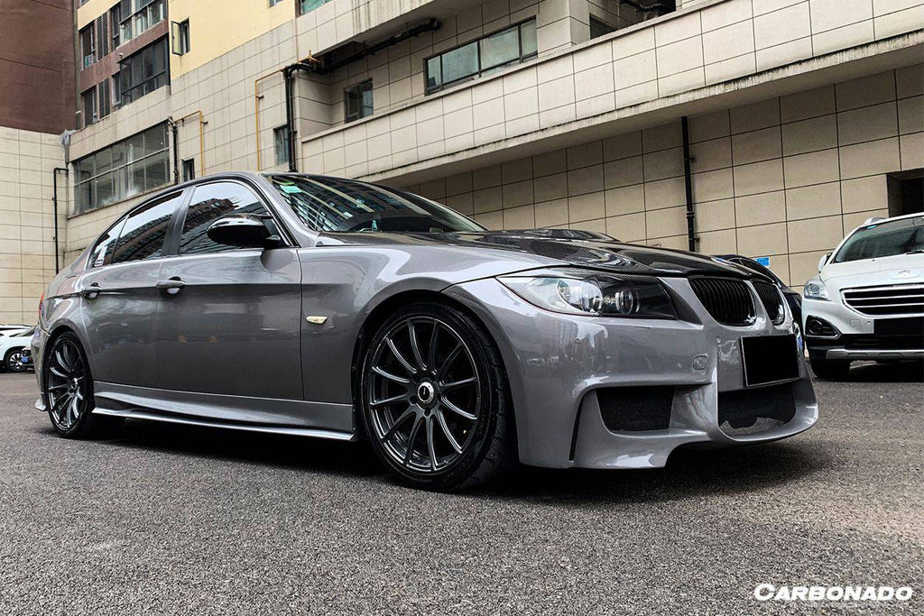 2008-2012 BMW 3 Series E90 1M Style Front Bumper with Lip Splitter - Carbonado