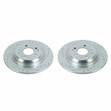 Load image into Gallery viewer, Power Stop 17-20 Acura MDX Rear Evolution Drilled &amp; Slotted Rotors - Pair