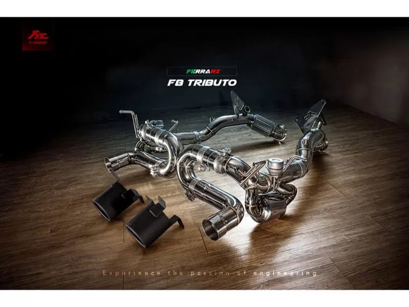 FI Exhaust Valvetronic Muffler Ferrari F8 Tributo OPF 2019-2023