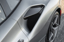 Load image into Gallery viewer, 2019-2024 Ferrari F8 OEM Style Dry Carbon Fiber Side Air Intake Fins Flaps Wings - Carbonado