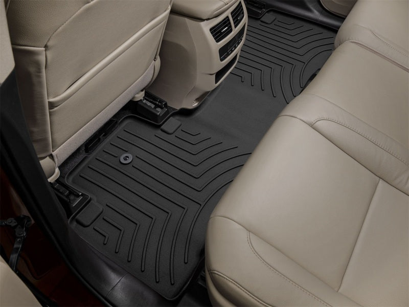 WeatherTech 14-23 Acura MDX 2nd Row Rear FloorLiner HP - Black