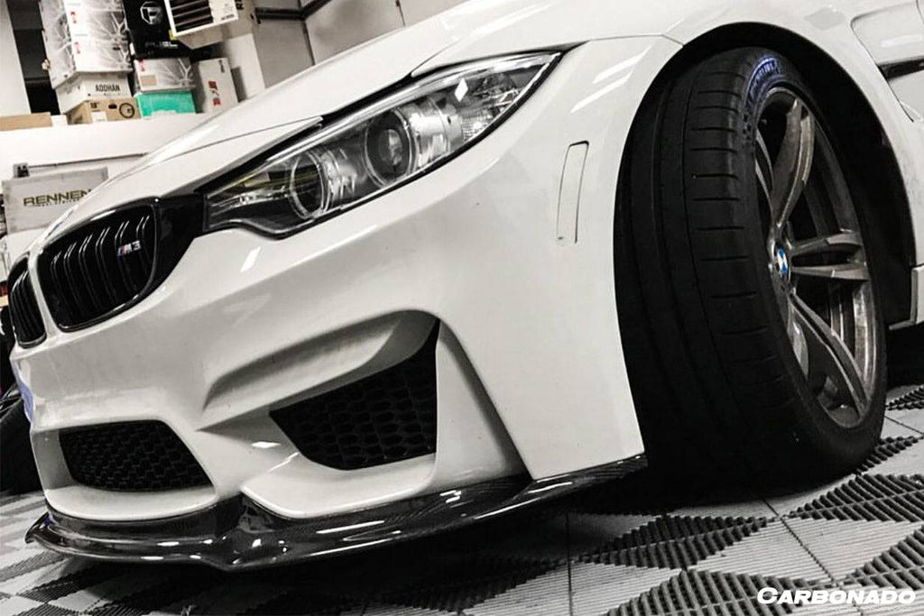2014-2020 BMW M3 F80 M4 F82 VRS Style Carbon Fiber Front Lip - Carbonado Aero