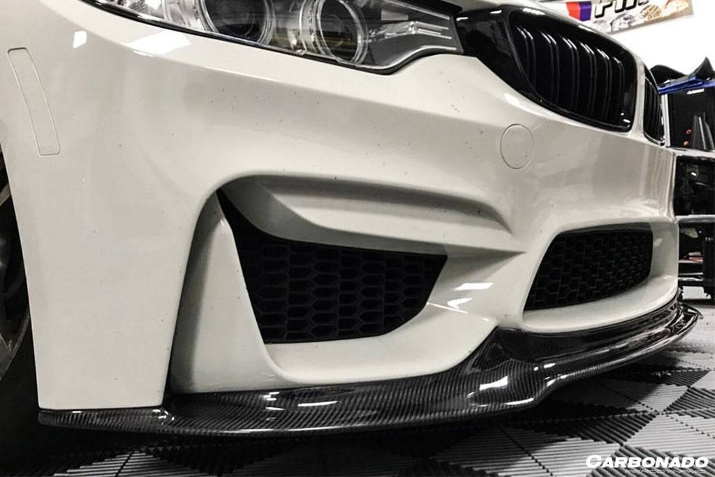 2014-2020 BMW M3 F80 M4 F82 VRS Style Carbon Fiber Front Lip - Carbonado Aero
