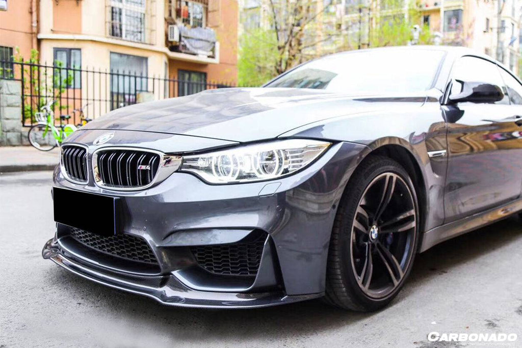 2014-2020 BMW M3 F80 M4 F82 VRS Style Carbon Fiber Front Lip - Carbonado Aero