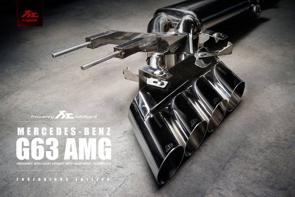 Valvetronic Exhaust System for Mercedes-Benz W463 AMG G63 | 5.5TT M157 | Ultimate Double Quad Tips | 2012-2018