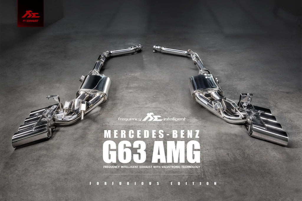 Valvetronic Exhaust System for Mercedes-Benz W463 AMG G63 | 5.5TT M157 | Ultimate Double Quad Tips | 2012-2018