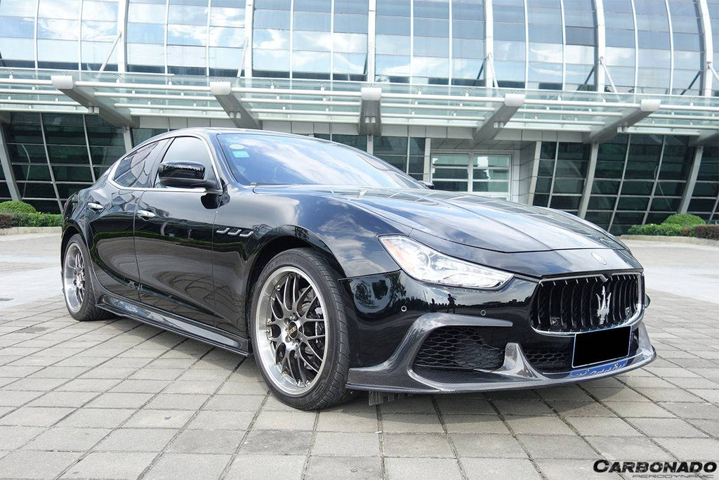 2014-2017 Maserati Ghibli EPC Style Front Lip - Carbonado