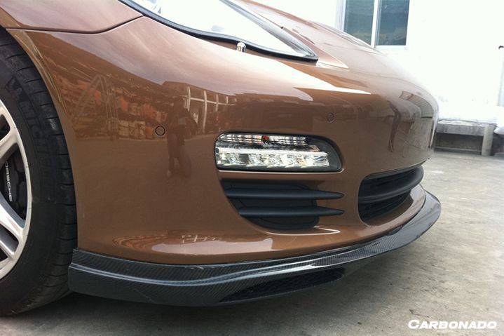 2010-2013 Porsche Panamera 970.1 GMT Style Carbon Fiber Front Lip - Carbonado