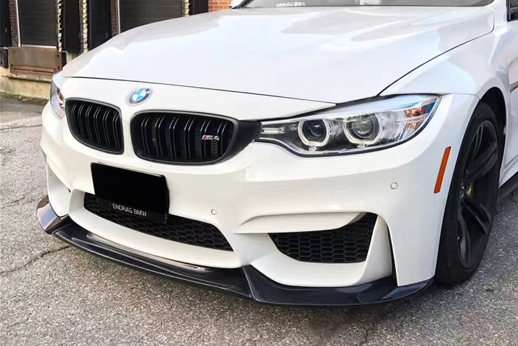 2014-2020 BMW M3 F80 & M4 F82 VA Style Carbon Fiber Front Lip - Carbonado
