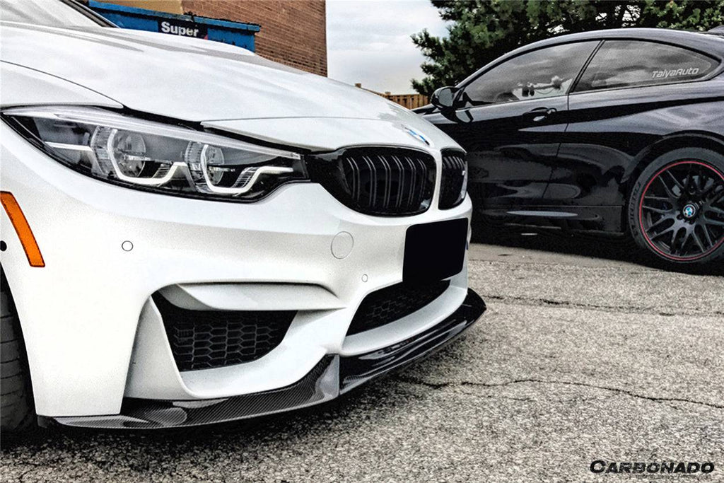 2014-2020 BMW M3 F80 M4 F82 VA Style Carbon Fiber Front Lip - Carbonado Aero