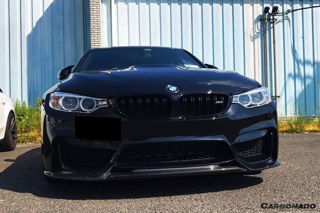 2014-2020 BMW M3 F80 M4 F82 VA Style Carbon Fiber Front Lip - Carbonado Aero