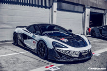 Load image into Gallery viewer, 2018-2021 McLaren 600LT Carbon Fiber Front Bumper Side Splitter - Carbonado Aero