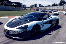 Load image into Gallery viewer, 2018-2021 McLaren 600LT Carbon Fiber Front Bumper Side Splitter - Carbonado Aero