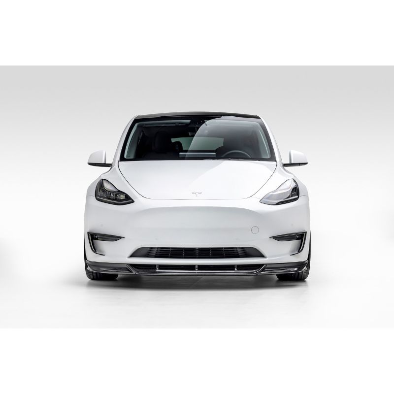 Vorsteiner Aero Front Spoiler Carbon Fiber PP 2x2 Glossy Tesla Model Y 2020+