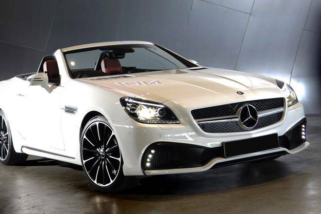 2011-2015 Mercedes Benz SLK CLASS R172 WD Style Front Bumper with led - Carbonado