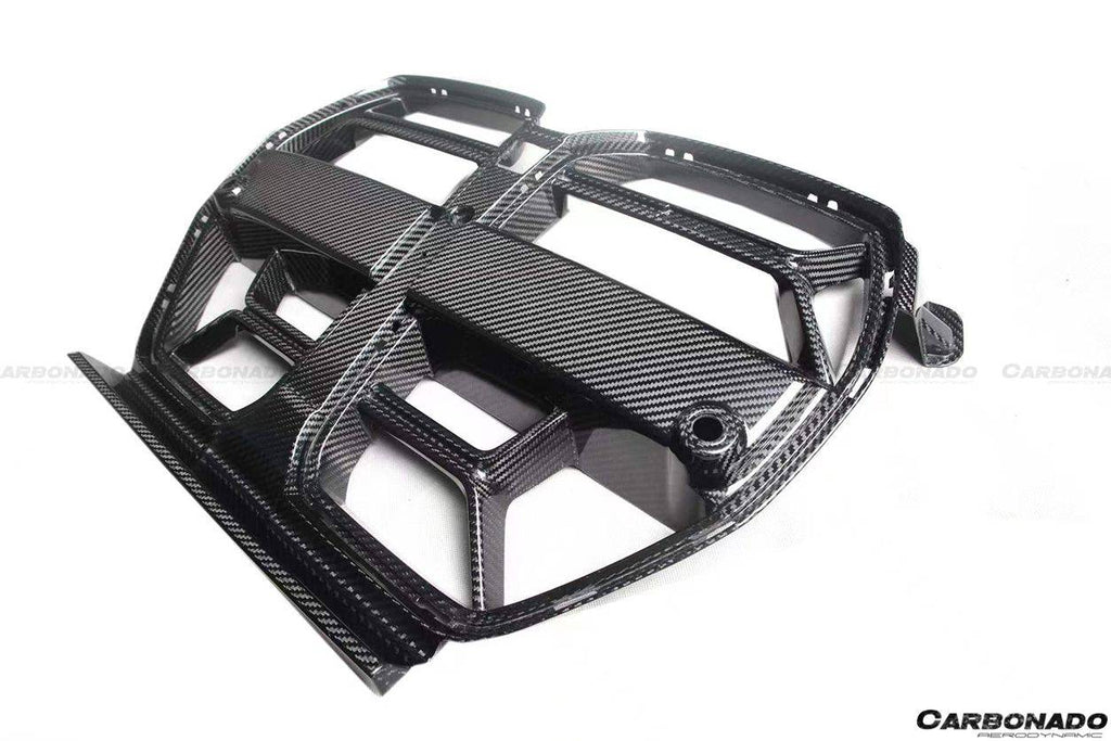 2021-UP BMW M3 G80 M4 G82 G83 OD Style DRY Carbon Fiber Grill - Carbonado Aero
