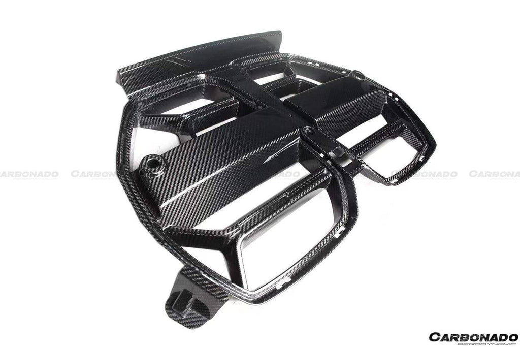 2021-UP BMW M3 G80 M4 G82 G83 OD Style DRY Carbon Fiber Grill - Carbonado Aero