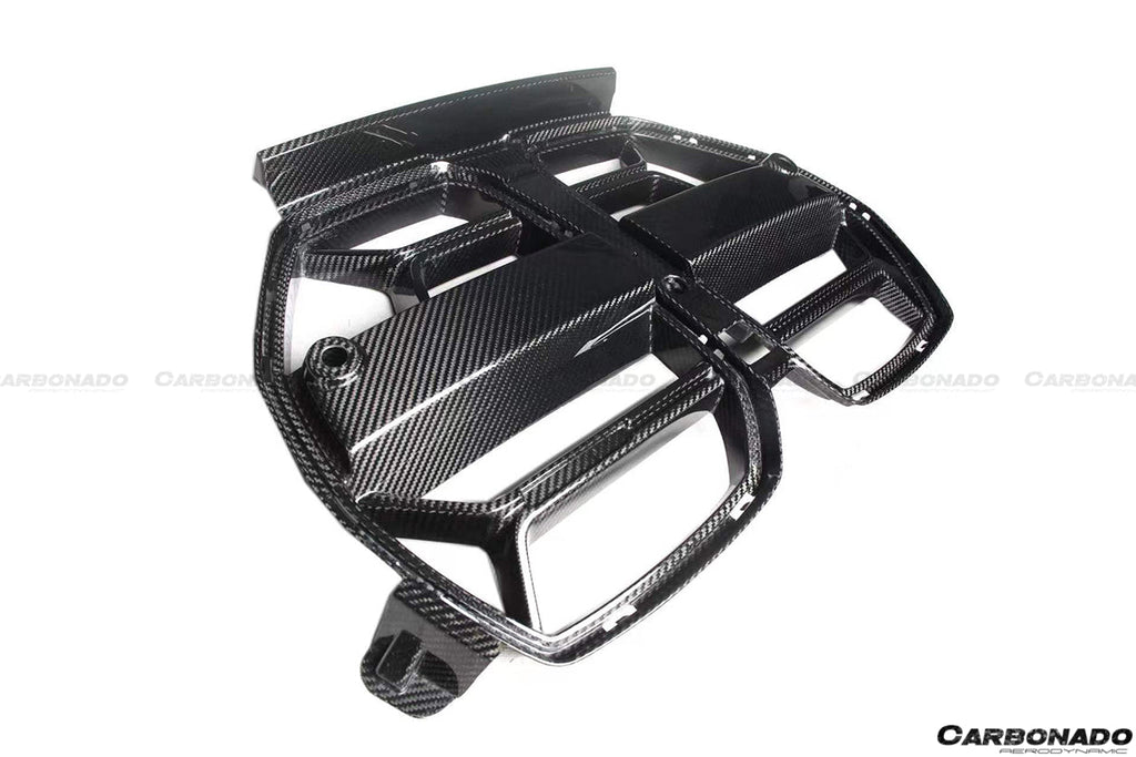 2021-UP BMW M3 G80 M4 G82/G83 OD Style DRY Carbon Fiber Gril (NO ACC) - Carbonado