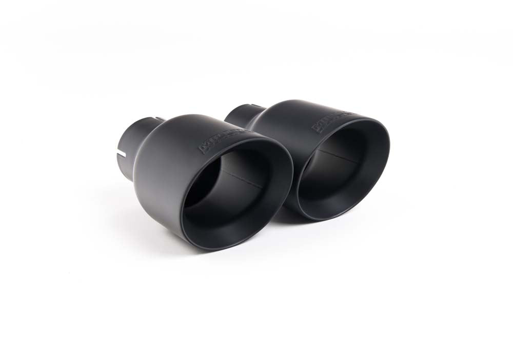 Milltek Non-Resonated Cat-Back Exhaust for BMW F30 320i M Sport, Cerakote Black Tips