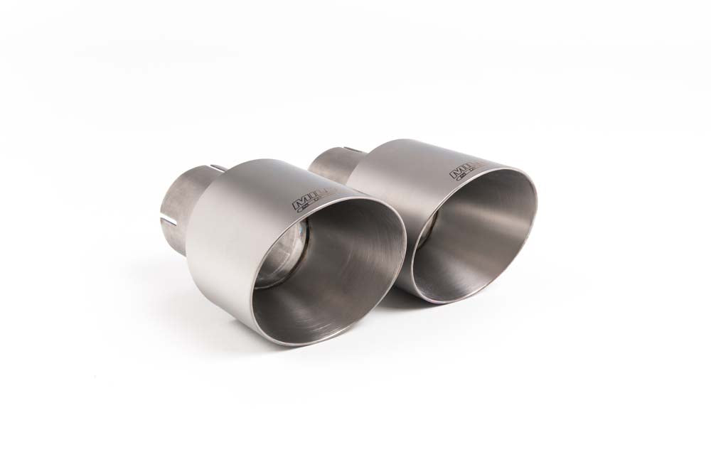 Milltek Non-Resonated Cat-Back Exhaust for VW Golf MK7 GTI, Brushed Titanium Tips