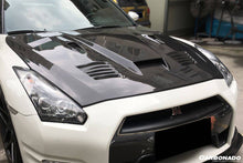 Load image into Gallery viewer, 2008-2016 Nissan GTR R35 CBA/DBA GTC Style Carbon Fiber Hood - Carbonado Aero