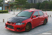 Load image into Gallery viewer, 2003-2006 Mitsubishi Evo 7/8/9 VTX Style Carbon Fiber Hood - Carbonado Aero
