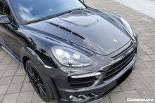 Load image into Gallery viewer, 2011-2017 Porsche Cayenne 958.1/958.2 HM Style Carbon Fiber Hood - Carbonado Aero