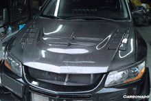 Load image into Gallery viewer, 2003-2006 Mitsubishi Evo 7/8/9 VTX Style Carbon Fiber Hood - Carbonado Aero