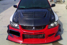 Load image into Gallery viewer, 2003-2006 Mitsubishi Evo 7/8/9 VTX Style Carbon Fiber Hood - Carbonado