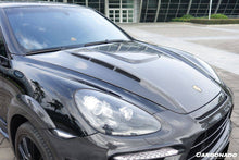 Load image into Gallery viewer, 2011-2017 Porsche Cayenne 958.1/958.2 HM Style Carbon Fiber Hood - Carbonado Aero