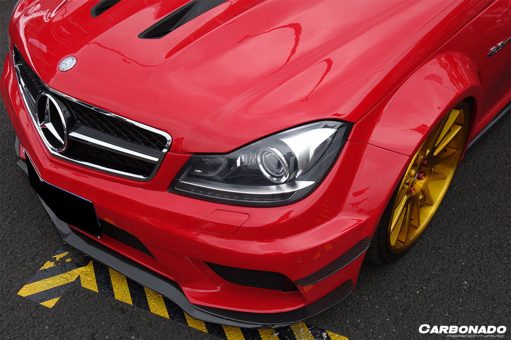 2012-2014 Mercedes Benz W204 C63 AMG BK Style hood - Carbonado Aero