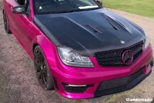 Load image into Gallery viewer, 2012-2014 Mercedes Benz W204 C63 AMG BK Style hood - Carbonado