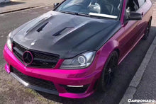 Load image into Gallery viewer, 2012-2014 Mercedes Benz W204 C63 AMG BK Style hood - Carbonado Aero