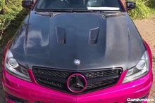 Load image into Gallery viewer, 2012-2014 Mercedes Benz W204 C63 AMG BK Style hood - Carbonado