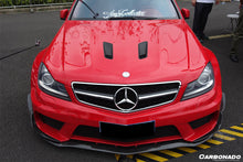 Load image into Gallery viewer, 2012-2014 Mercedes Benz W204 C63 AMG BK Style hood - Carbonado Aero