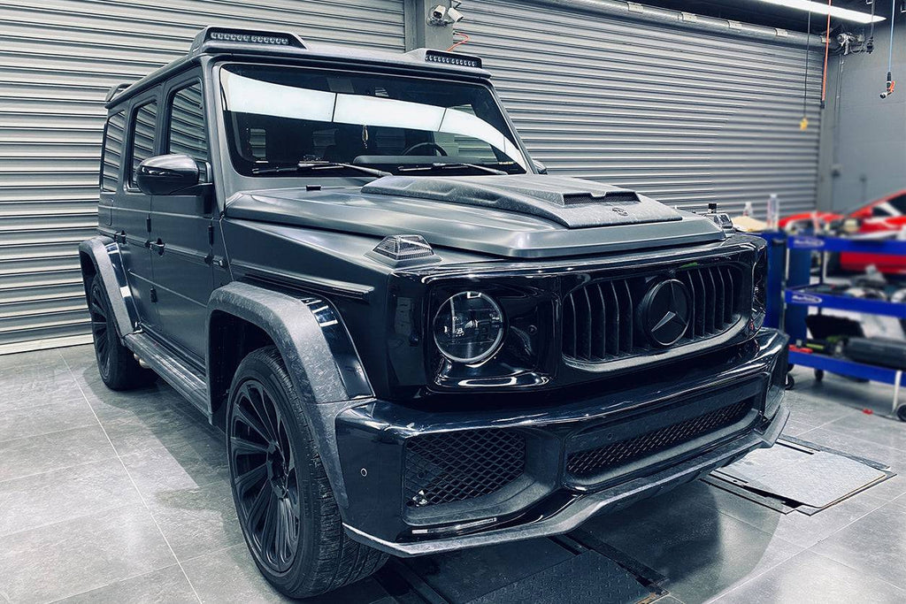 2019-2021 Mercedes Benz G-Class W464 G-Wagen BR Style Hood Scoope - Carbonado Aero