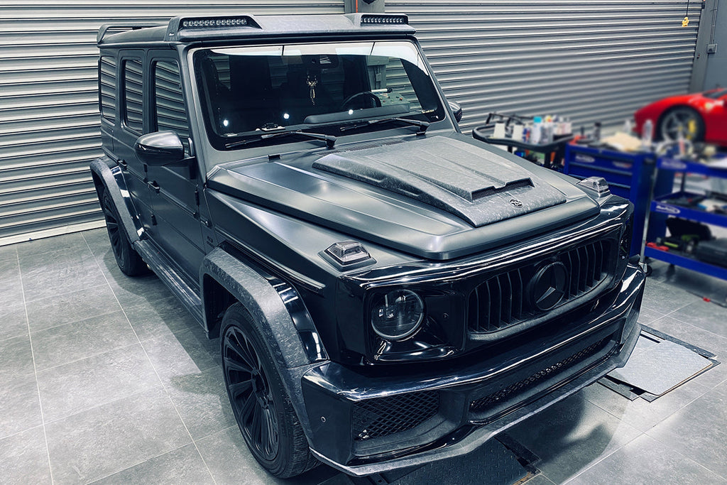 2019-2021 Mercedes Benz G-Class W464 G-Wagen BR Style Hood Scoope - Carbonado Aero