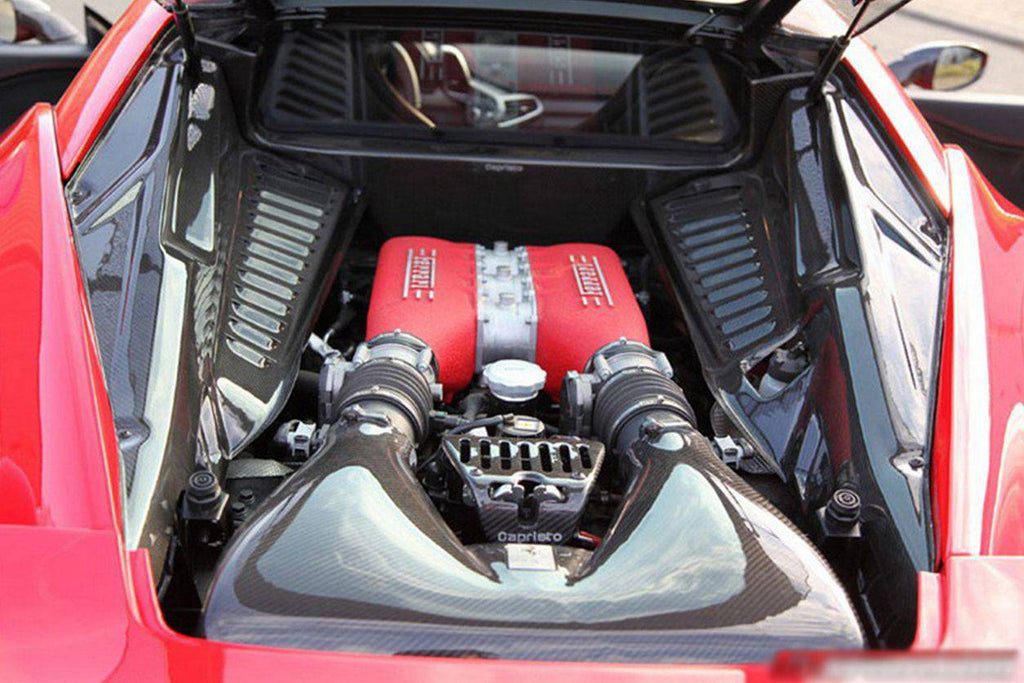 2010-2015 Ferrari 458 Coupe & Spider OE Style DRY Carbon Fiber Airbox - Carbonado