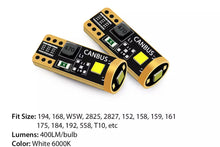 Load image into Gallery viewer, T10 LED White License Plate Lights
