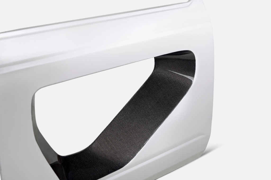 2021-2024 FORD BRONCO FIBERGLASS HALO DOORS WITH CARBON FIBER INSERTS (2-DOOR)