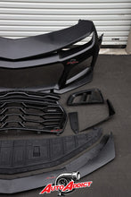 Load image into Gallery viewer, 2010-2015 Chevy Camaro ZL1 1LE Track Package Front Bumper Conversion 11pcs Full Kit Flat BLK Body Kit