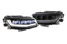 Load image into Gallery viewer, 2016-2018 Chevy Camaro Fish Eye Projector Headlights – Amber Sequential Turn Signals, LED DRL